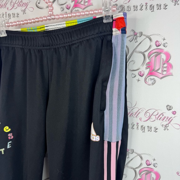 Adidas joggers love unites limited edition rainbow π Black and Pink Joggers - Picture 4 of 13